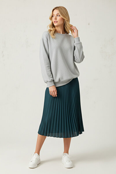 KOZİA OUTDOORS Μπλούζα φούτερ Unisex με λαιμόκοψη ποδηλάτου, χωρίς στάμπα, σε...