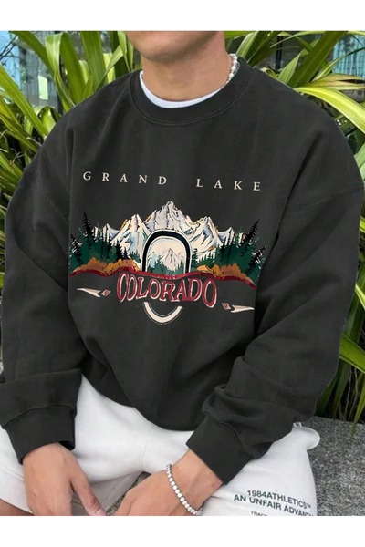 OVER HEAD Hanorac pentru bărbați, cu imprimeu Colarado, pentru ciclism