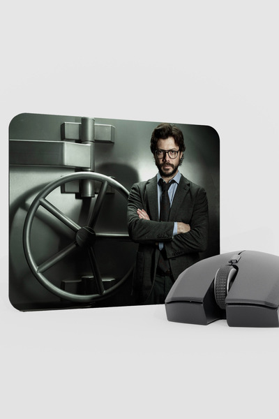 mousepad bastir La Casa De Papel-Profesör V3 22X18 Gaming Rubber Non-Slip Bas...