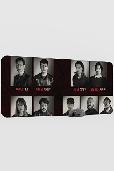 mousepad bastir La Casa De Papel Kore V2 90X40 XXL Gaming Rubber Non-Slip Bas...