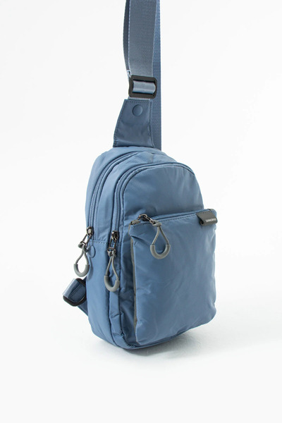 Sanmorris & Erba Multi-Compartment Wrinkled Fabric Unisex Bag - Water Resistant