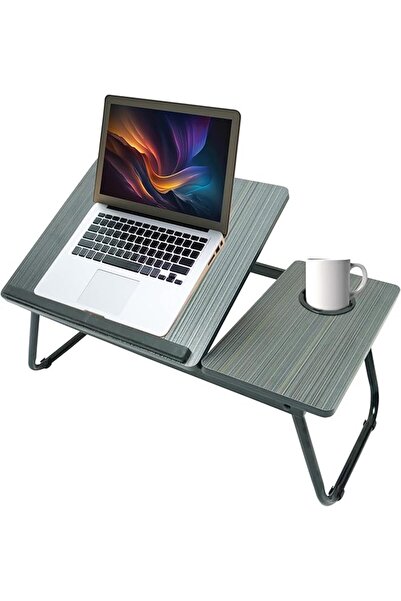 The Bros طاولة كمبيوتر محمول قابلة للطي من زوبر، صينية محمولة للكمبيوتر المحم...