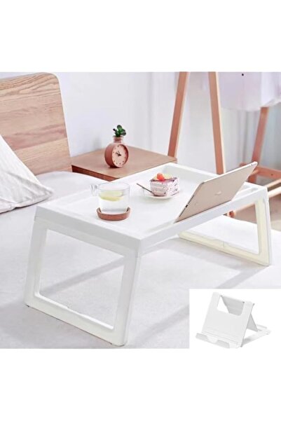 The Bros حامل مكتبي قابل للطي للكمبيوتر المحمول، متعدد الوظائف، مزود بحامل أك...