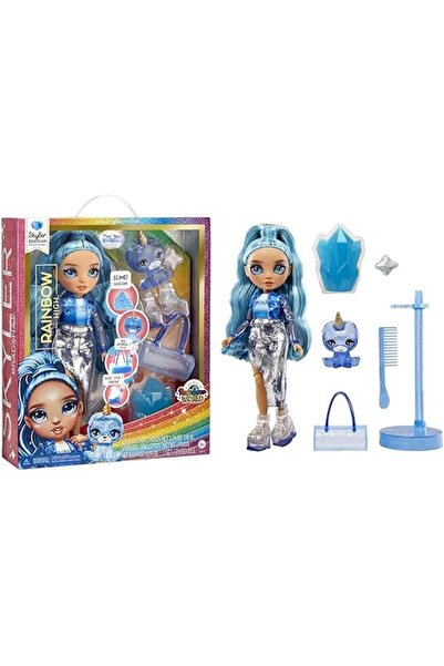 Rainbow High High Fashion Doll with Slime and Pets - Skylar Doll (Blue)