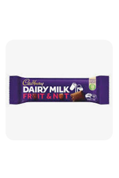 Cadbury dairy milk fruit and nut, 32 gm