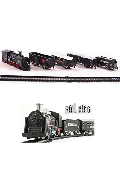 Luminoo KLASİK KARA TREN SETİ 19 PARÇA VE PİLLİ