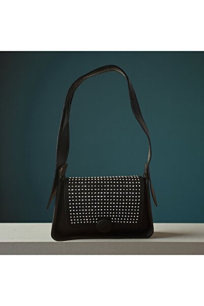 Gözde Mağazacılık Stylish Shoulder Bag with Sparkling Stone Detail Cover