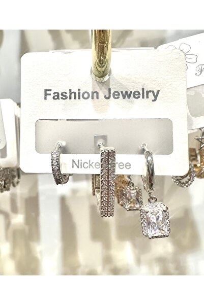 GLOW ACCESSORIES BAE 3-Piece Single Stone Vip Earring Set