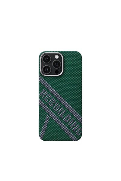 PITAKA Carcasă tactilă țesută pentru iPhone 16 Pro - Verde