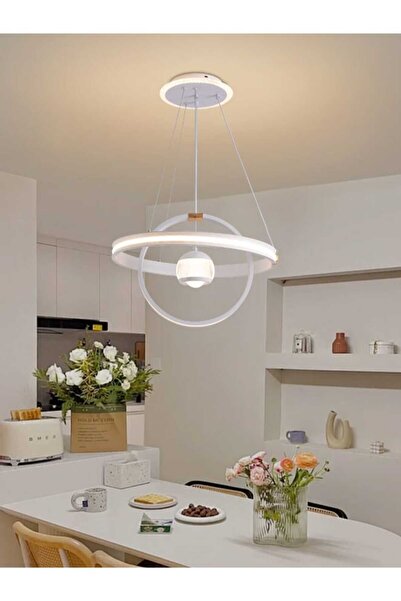 best power ثريا LED عصرية 9762 | قوة 60 واط مع 3 أوضاع إضاءة LED | قاعدة إضاء...