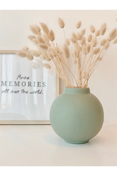 Hestia Home Κεραμικό Βάζο Κιουρέ Πράσινο του Νείλου