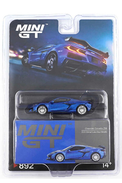 mini gt 1/64 Chevrolet Corvette Z06 2023 Elkhart Lake Blue Metallic - Blister...