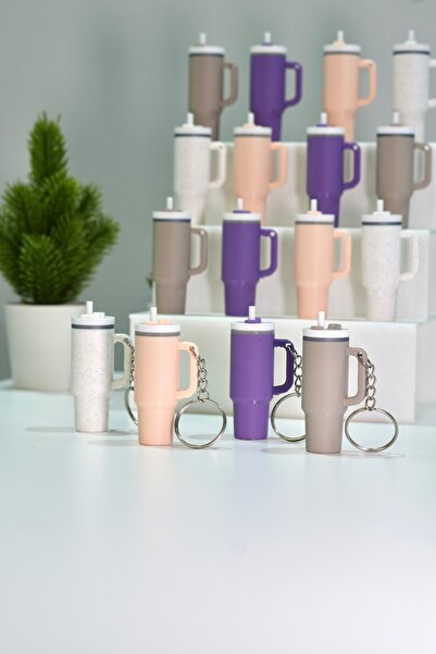 Mirya Notes Termos Anahtarlık Seti 4'lü (Hediyelik Pipetli Termos Anahtarlık)