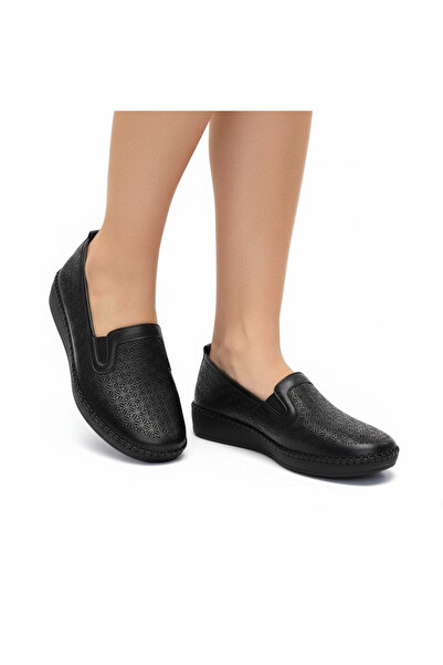 Ceylans Genuine Leather Inside Orthopedic Sole Women's Shoes Vb24N