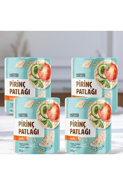 Harras Plain Rice Puffs 88 g X 4 Pieces