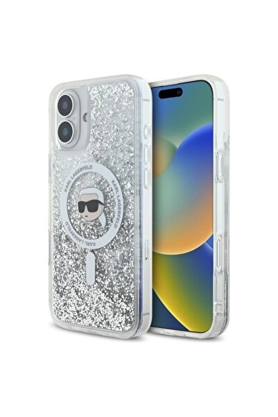 Karl Lagerfeld Glitter MagSafe Case - iPhone 16 Plus