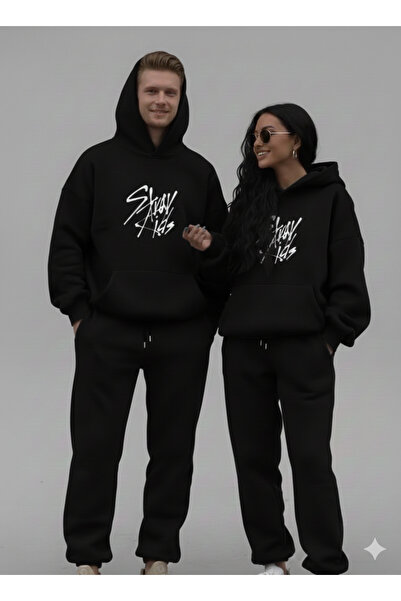 WOODROFFE Dear Lover Combination Design Printed Tracksuit Set (2 Sets 4 Piece...