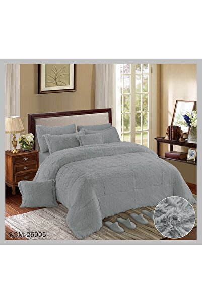 NAJMA مفرش شتوي نفرين فاخر بملمس ناعم للغاية لمسة دفء وأناقة لغرفة النوم 8 قط...