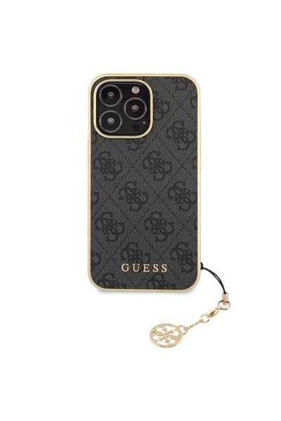 Guess 4G Charms Case for iPhone 14 Pro Max - Grey