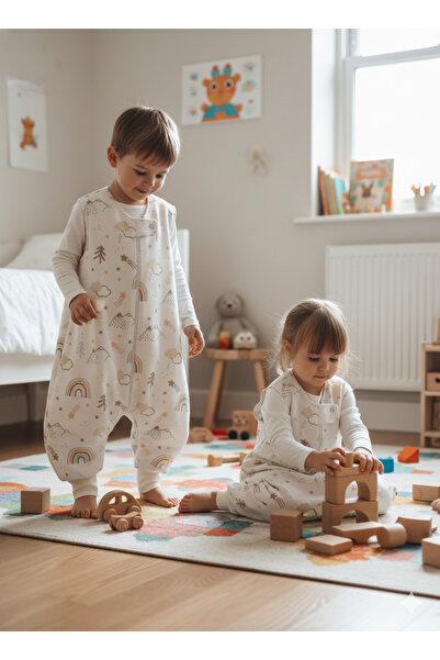 Wenaris Uyku Tulumu %100 Doğal Pamuk Çift Kat PAZEN Özel Kumaş Unisex 1.0 Tog...