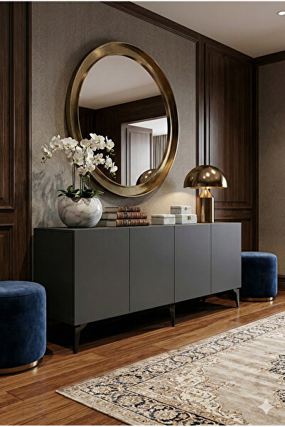 CENEYRA KA1809A LİPA180 KONSOL, KAHVE KÖŞESİ ve TV SEHPASI ANTRASİT 180cm