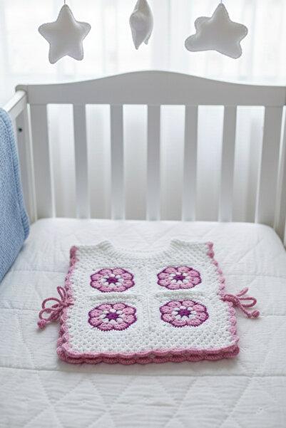 TS Collection Yanları Açık El Örmesi Süveter || Bebek Süveter