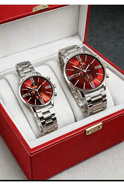 Spectrum Sevgililer Günü Özel Sevgili Saat Çift Kol Saati +2 Adet Saat Kutusu