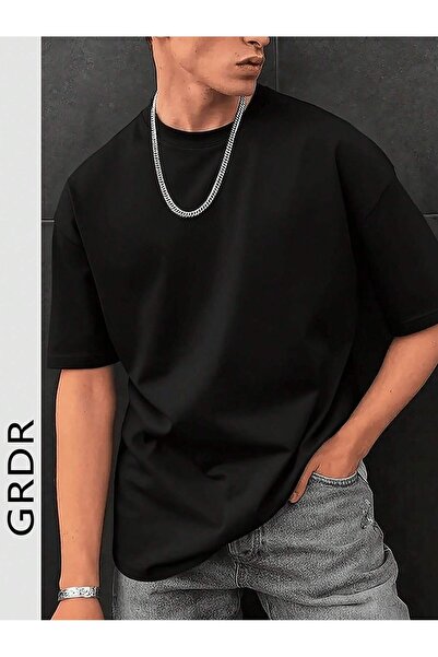 By Layina Men's Oversized Bicycle Collar T-Shirt