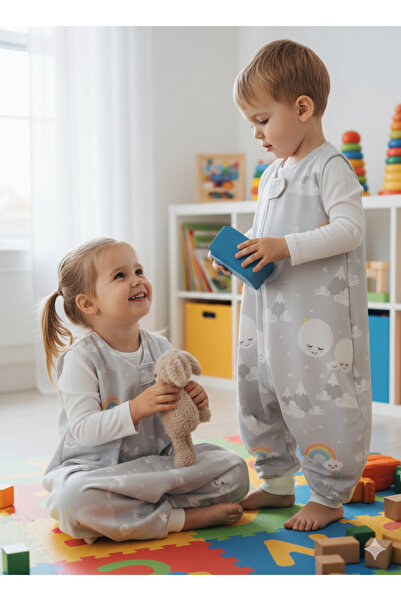 Wenaris Uyku Tulumu %100 Doğal Pamuk Çift Kat PAZEN Özel Kumaş Unisex 1.0 Tog...