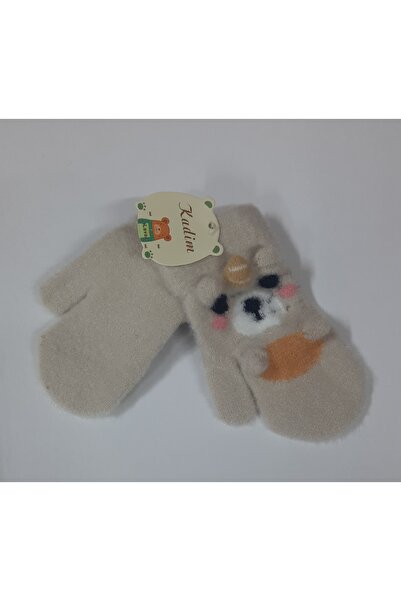 ydn Bebek Tek Parmak Yumuşak Peluş Eldiven Ayıcık Desenli (3-5 yaş)