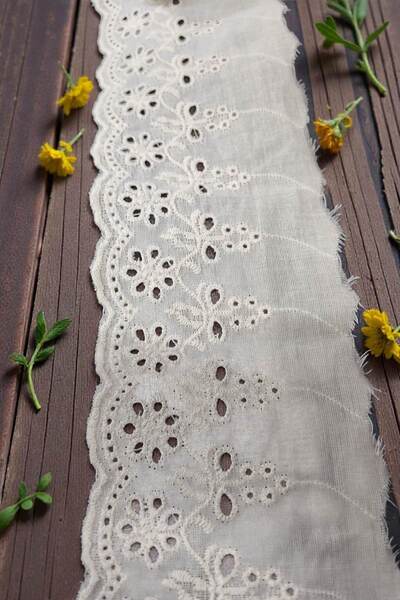 DUAYEN fisto vual üzeri işleme kokina desen 1 metre