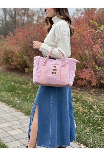 Efe PELUŞ KADIN AYARLANABİLİR UZUN ASKILI EL OMUZ VE KOL ÇANTASI 26x20 cm