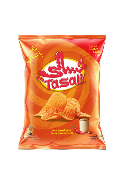 Tasali رقائق البطاطس بالجبنة الساخنة الكريمية، 55 غرام
