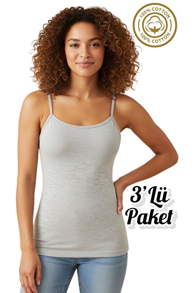 Özten İç Giyim bumbac 100% Pachet de bumbac moale maiouri pentru femei cu bre...