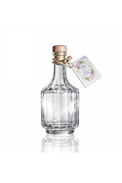 Roxero Set of 150 ml Uniq bottles with stopper - transparent bottle for liquo...