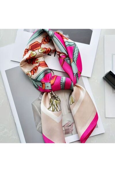 Dgt Luxury Indian Pink, Sun Protection, Windproof, Double Sided Printed , Sca...