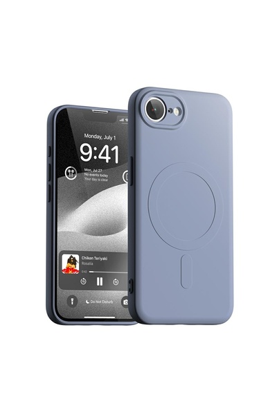 Mercury Goospery MagSafe Compatible Silicone Case for iPhone 16e - Purple