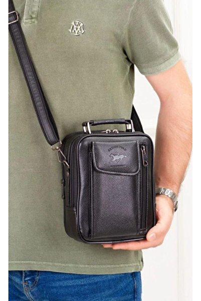 leon Erkek deri kasalı el çantası