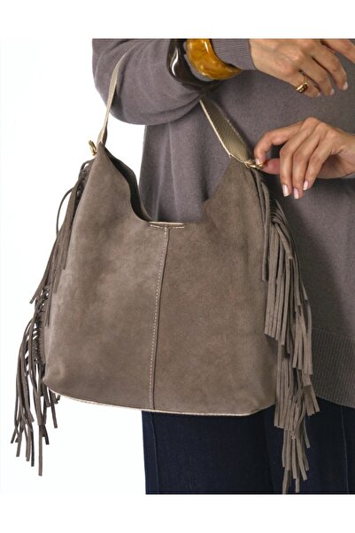 Afra Genuine Suede Leather, Model with Tassels