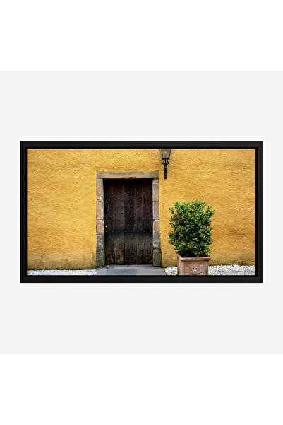 Tajridhome Door panel - Wooden door - Yellow wall - Warm - Modern art panels ...