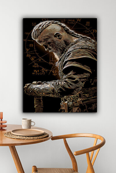postercraft Vikings Ragnar Lothbrok Art Modern Panel Tablo Poster