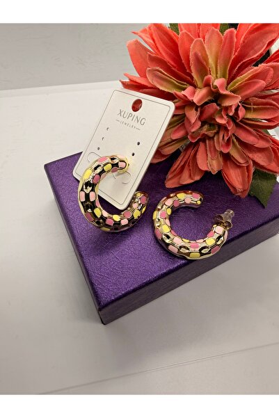 XUPING JEWELRY Lollipop Colorful Mineral Steel Earrings