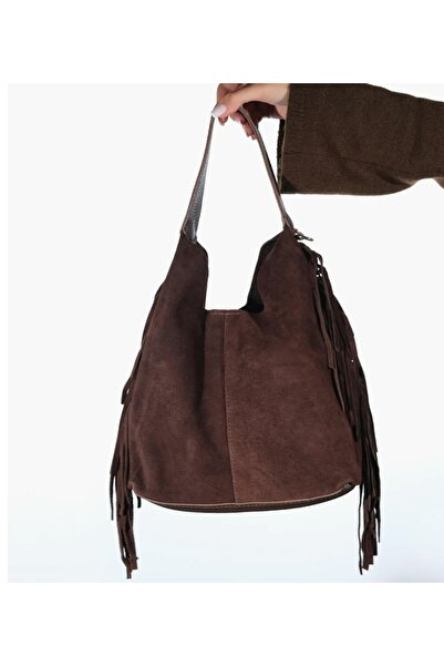 Afra Genuine Suede Leather, Model with Tassels
