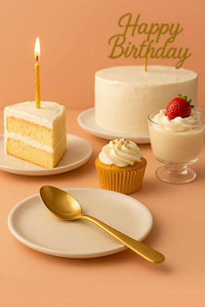 alenked Gold Hard Plastic Spoons 25-Pack