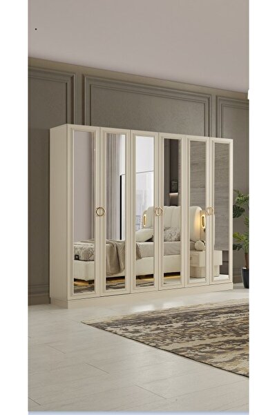 AYDINEV BURGAZ MDF 6 KAPILI DOLAP