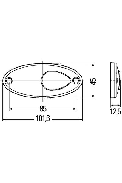 Hella Lampa Laterala Dreapta 2Ps964295-061