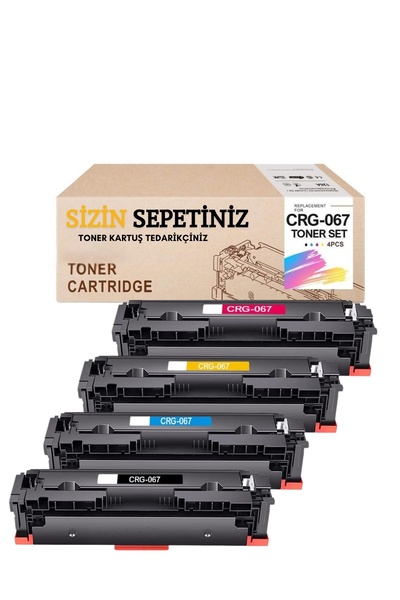 sizinsepetiniz Canon CRG-067 4 Renk Toner Seti | 631Cw / 633Cdw