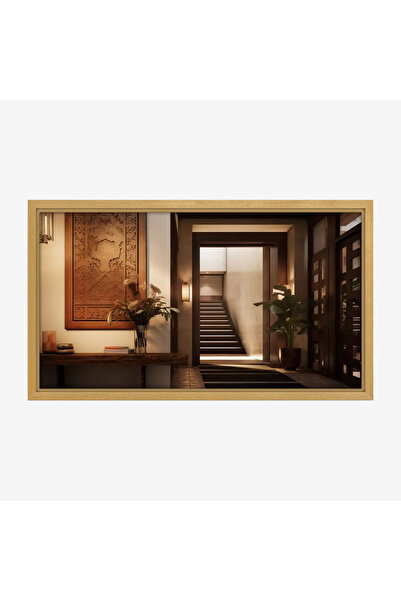 Tajridhome لوحة داخلية - مدخل حديث - إضاءة دافئة - هادئ - لوحات فن عصري - لوح...