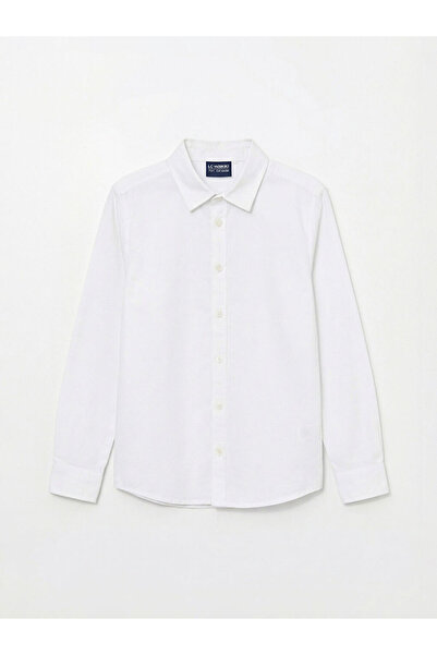 LC Waikiki Lcw Kids White Long Sleeve Boys' Shirt