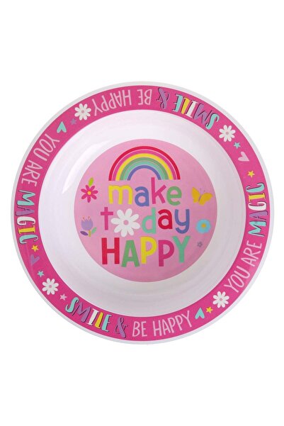 OEM Bol din Plastic Rainbow "Make Your Day Happy" Ø16cm